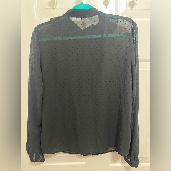 H&M Black Sheer Blouse - Picture 2 of 6